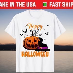 Pumpkin Jack O Lantern Witch Spooky Happy Halloween Costume T-Shirt
