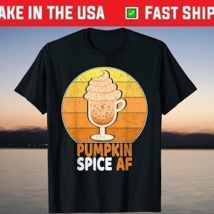 Pumpkin Spice Af Funny Men Husband Apparel Halloween T-Shirt