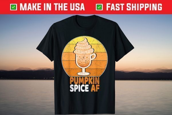 Pumpkin Spice Af Funny Men Husband Apparel Halloween T-Shirt