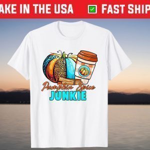 Pumpkin Spice Junkie Halloween Fall Autumn T-Shirt