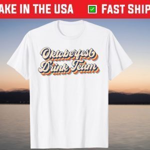 Retro Vintage Oktoberfest Drinking Team German Drinking T-Shirt