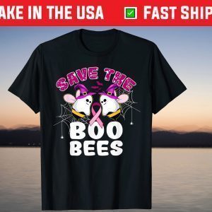 Save The Boo Bees Breast Cancer Awareness Halloween Pink T-Shirt