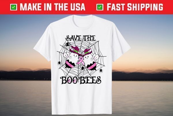 Save The Boo Bees Breast Cancer Awareness Halloween T-Shirt