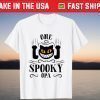 Scary Halloween Black Cat One Spooky Opa T-Shirt