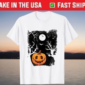 Scary Halloween Pumpkin T-Shirt