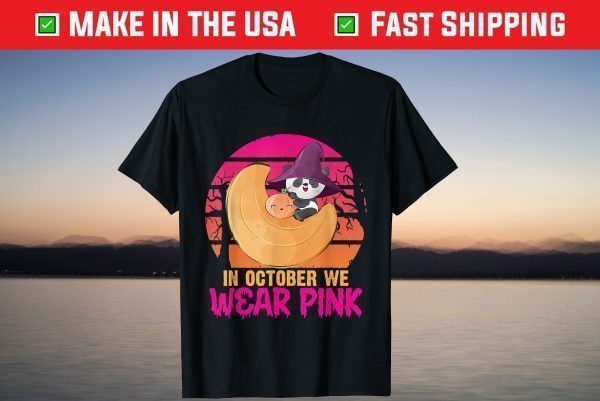 Sloth Pumpkin Halloween Breast Cancer Awareness T-Shirt