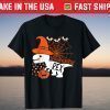 Spooky Saurus Rex Halloween Scary T Rex Dinosaur Pumpkin T-Shirt