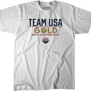 Team USA Gold: Men's 4x100 Free Relay Tee Shirt