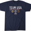 Team USA Swimming Medal Count Tee Shirt