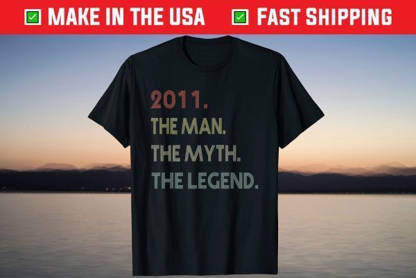 The Man Myth Legend 2011 10Th Birthday 10 Years Old T-Shirt