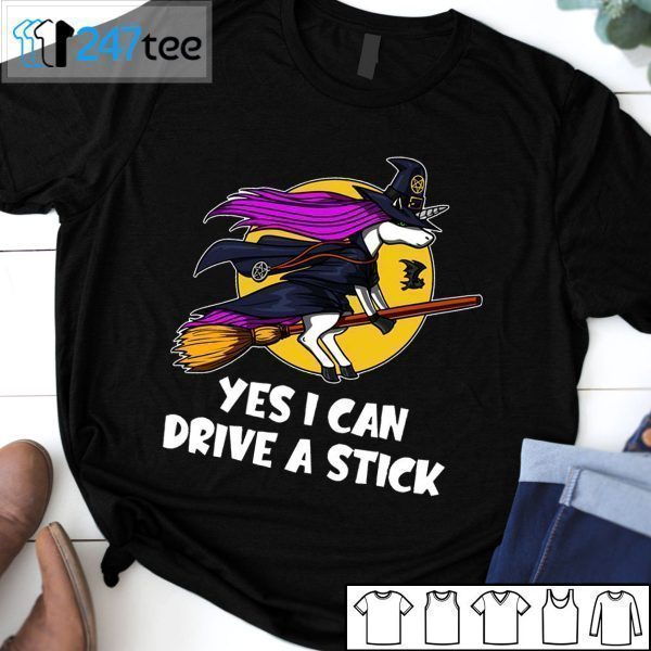 Unicorn Yes I Can Drive A Stick Tee Shirt