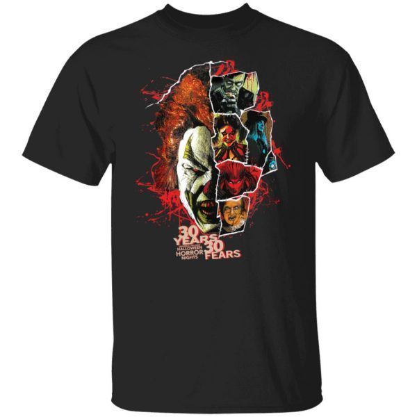 Universal orlando Halloween horror nights 30 years 30 fears Unisex shirt