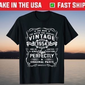 Vintage 1954 Man Myth Legend 67Th Birthday 67 Years Old T-Shirt