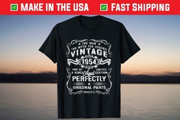 Vintage 1954 Man Myth Legend 67Th Birthday 67 Years Old T-Shirt