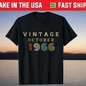 Vintage 1966 October 54 Year Old Birthday T-Shirt