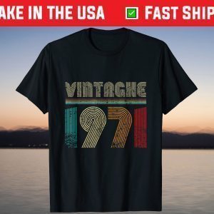 Vintage 1971 Retro 50 Years Old 50th Birthday T-Shirt