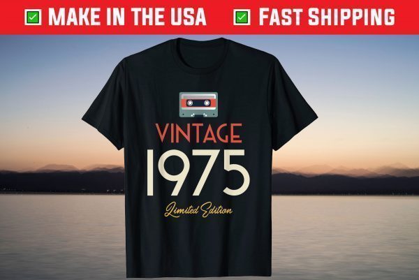 Vintage 1975 46th Birthday Cassette 2021 Shirt