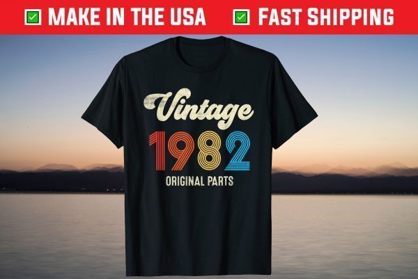 Vintage 1982 Original Parts 39th Birthday Tee Shirt