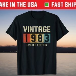 Vintage 1983 Limited Edition 38th Birthday 38 Years Old T-Shirt