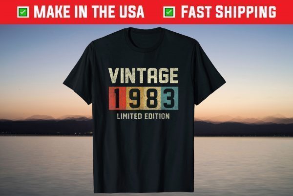 Vintage 1983 Limited Edition 38th Birthday 38 Years Old T-Shirt