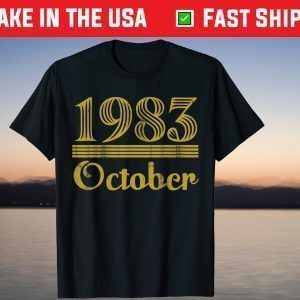 Vintage 1983 October 38th Birthday 2021 Shirt