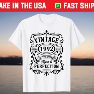 Vintage 1992 Limited Edition 29th Birthday 29 Years Old T-Shirt