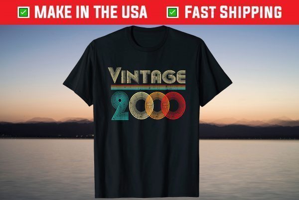 Vintage 2000 21st Birthday 21 Years Old T-Shirt