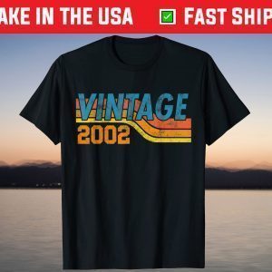 Vintage 2002 19th Birthday 19 Years Old T-Shirt