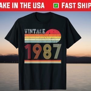 Vintage 80's Birthday 1987 Shirt