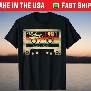 Vintage Best Of 1981 40th Birthday Limited Edition Tee Shirt