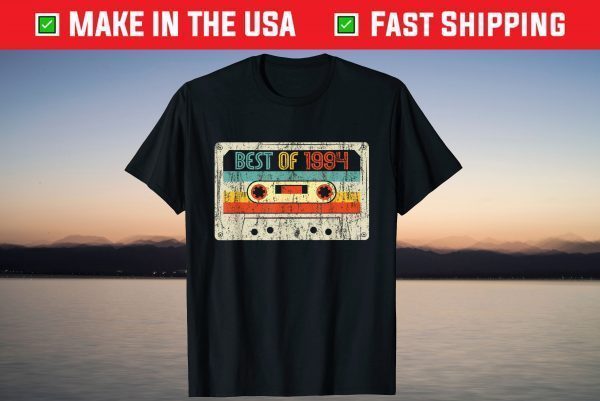 Vintage Best Of 1994 Cassette Tape 27th Birthday Shirt