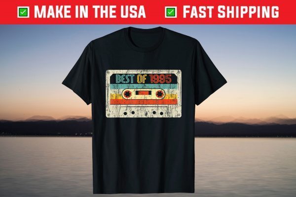 Vintage Best Of 1995 Cassette Tape 26th Birthday Shirt