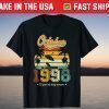 Vintage Born In October 1998 23 Years Old 23rd Birthday T-Shirt