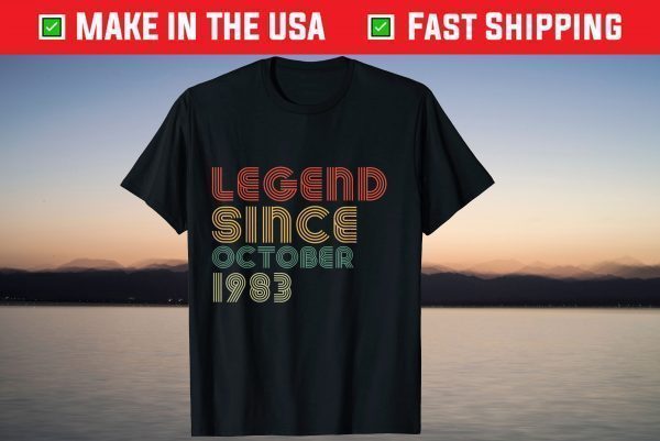 Vintage Legend Since October 1983 38th Birthday Classic T-Shirt