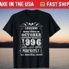 Vintage Legends Were Born In October 1996 Aged 25th Birthday 2021 T-Shirt