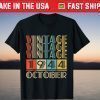 Vintage October 1944 77th Birrthday Shirt