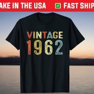 Vintage October 1962 60Th Birthday 60 Years Old T-Shirt