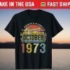 Vintage October 1973 48th Birthday T-Shirt