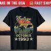 Vintage October 1993 28th Birthday 28 Years Old Tee Shirt
