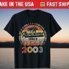 Vintage October 2003 18th Birthday 18 Years Old T-Shirt