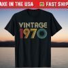 Vintage Retro 51 Years Old Best Of 1970 51st Birthday T-Shirt