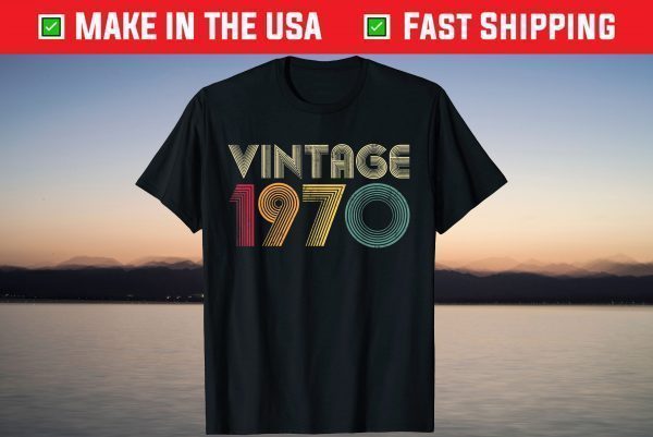 Vintage Retro 51 Years Old Best Of 1970 51st Birthday T-Shirt