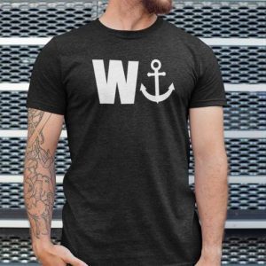 W Anchor Wanker Humor Tee Shirt