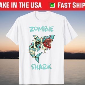 Zombie Shark, Bloody Shark Horror Halloween Fun Costume Shirt