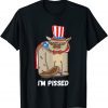 Angry Patriotic Cat USA Flag I'm Pissed USA Cat 2021 Shirt