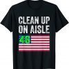 Anti-Biden Clean Up On Aisle 46 Impeach Biden Flag Us Limited Shirt