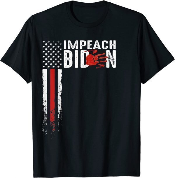 Anti Impeach Joe Biden USA Flag 2021 Shirt