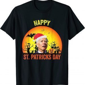 Anti Joe Biden Happy St Patrick Pumpkin Head Halloween T Shirt