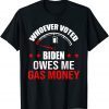 Anti President Joe Biden Owes Republican Gas Money Classic Shirt