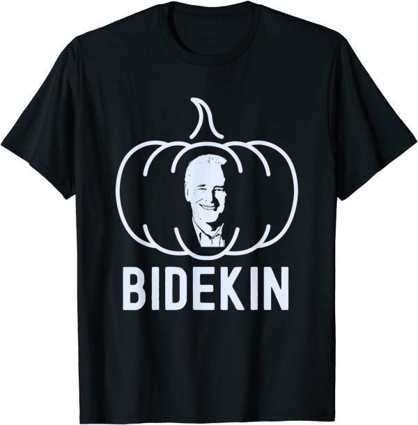 Bidekin Joe Biden Pumpkin Face Halloween 2021 Shirt